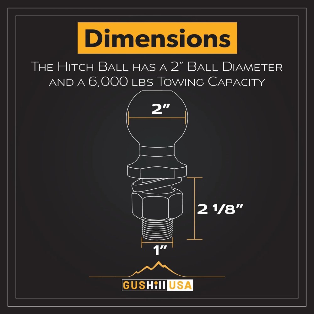 Ball: 2" 6000lb Ball Single