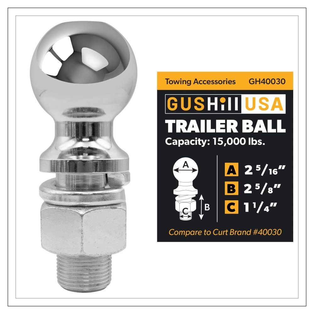 Ball: 2 5/16" 15,000lb Ball Single