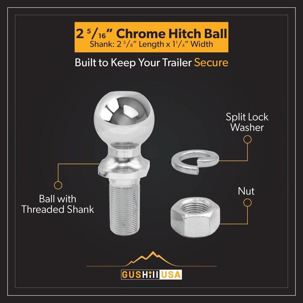 Ball: 2 5/16" 15,000lb Ball Single