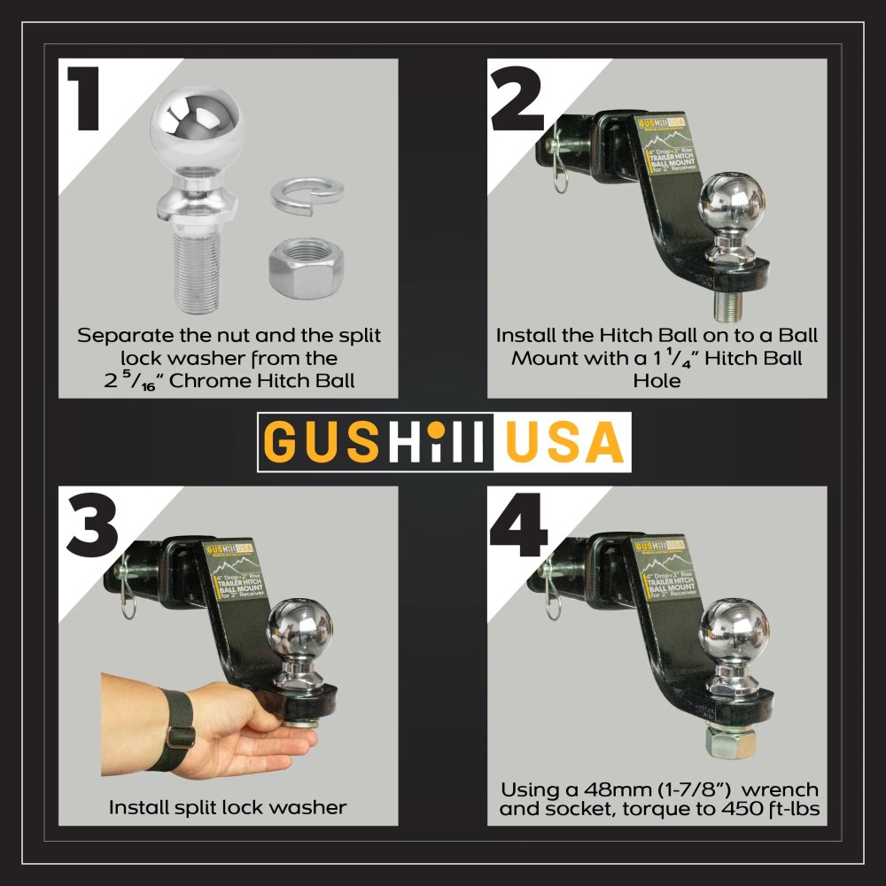 Ball: 2 5/16" 15,000lb Ball Single