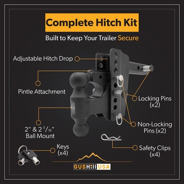 Hitch: 2" Receiver (5" Drop) Gushill