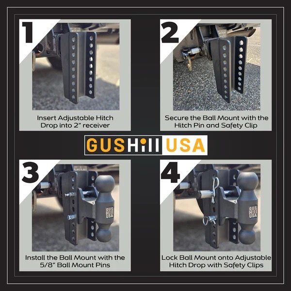 Hitch: 2" Receiver (5" Drop) Gushill