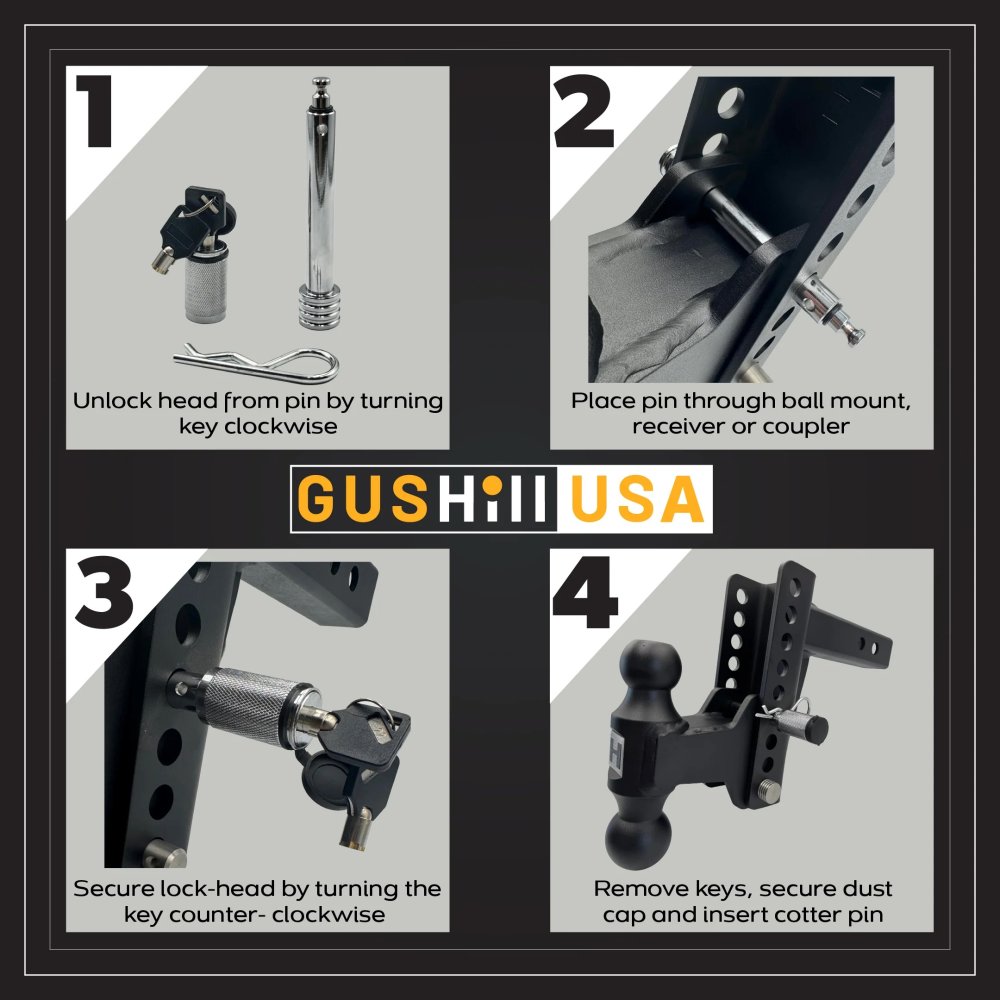 Hitch: Locking Hitch Pin 5/8"