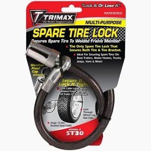 SPARE TIRE CABLE LOCK