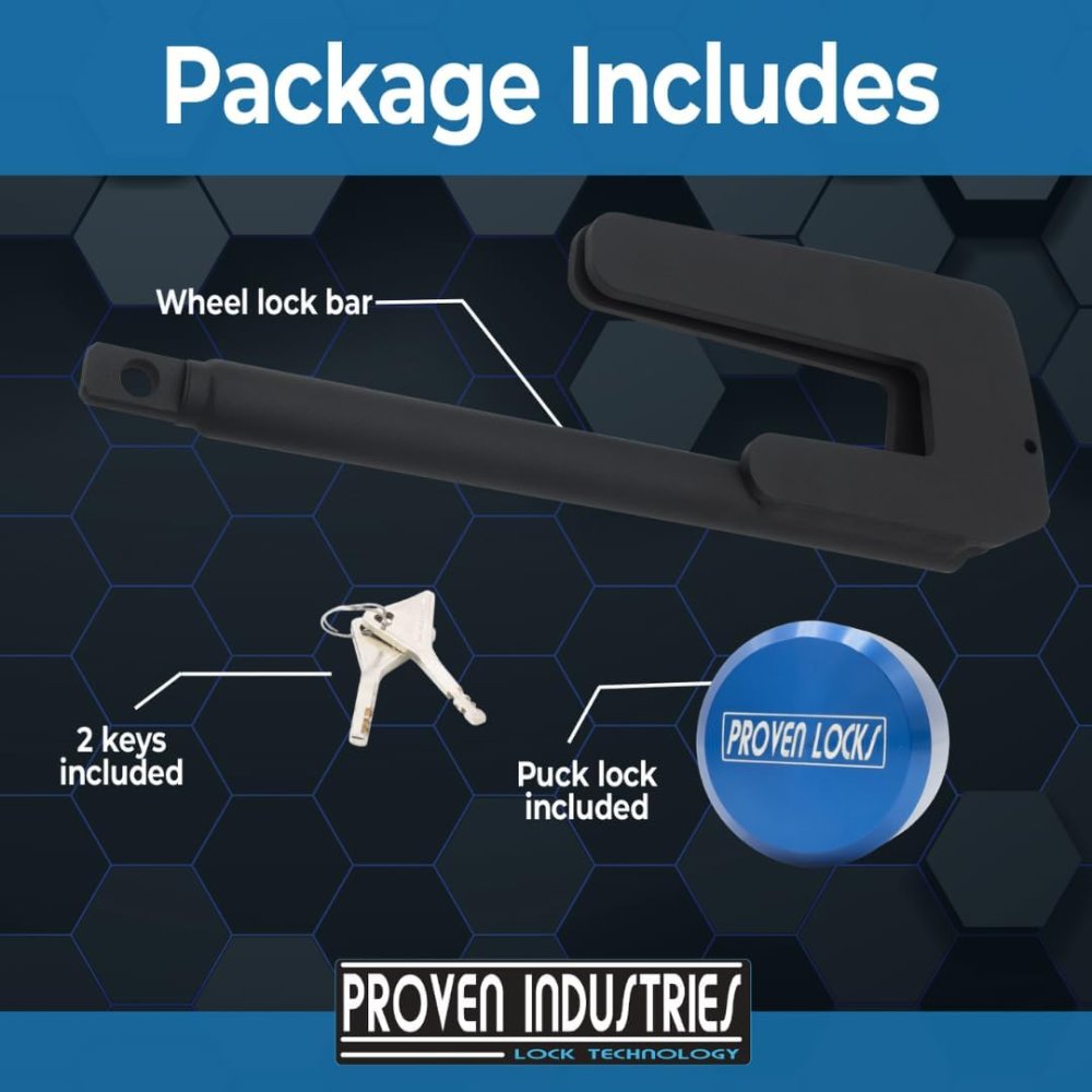Proven Locks Model WL-200 J-Style Wheel Lock