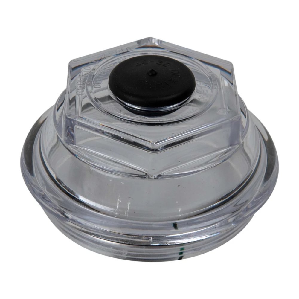 Dust Cap: 9K-10K Trailer Axle Oil Bath Cap