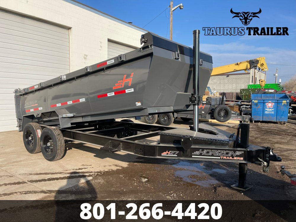 7x16 Horizon Dump Trailer 48" (Telescopic)