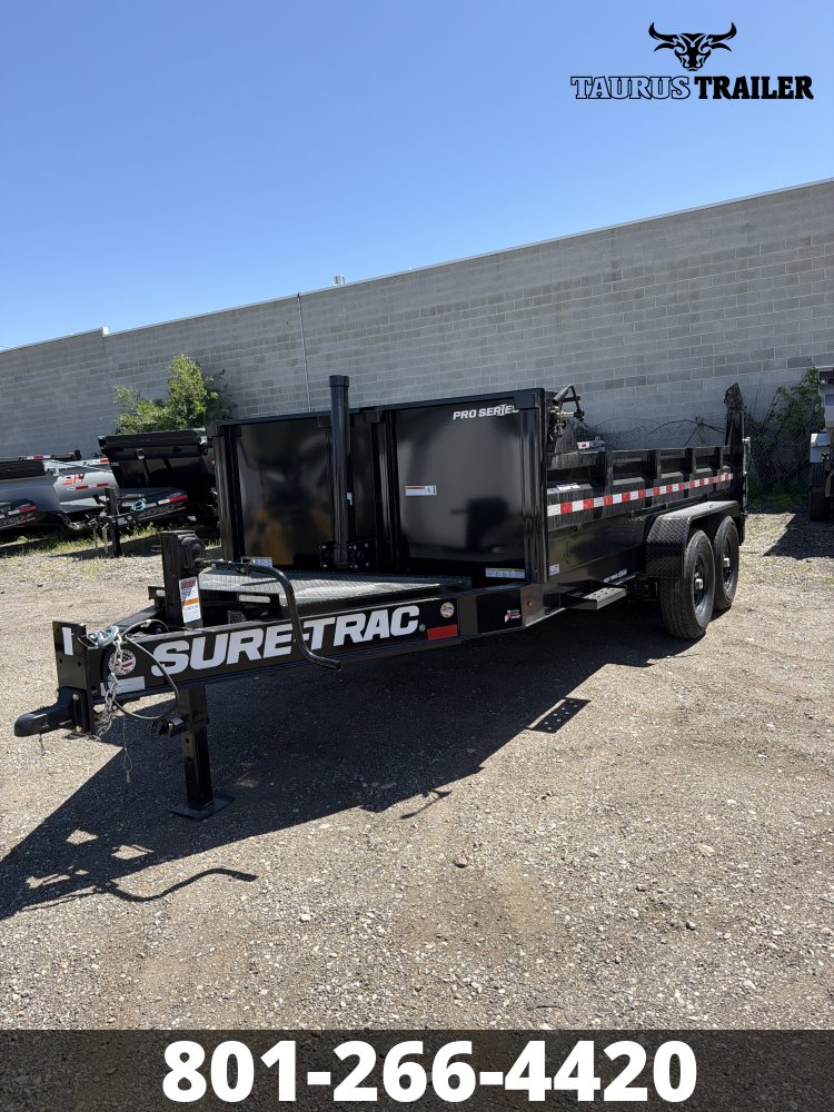7x14 Sure-Trac Dump Trailer 24" (Telescopic)