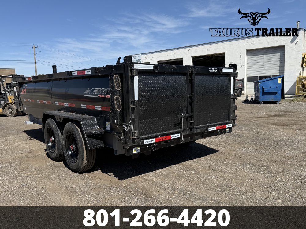 7x16 Horizon Dump Trailer 36" (Telescopic)