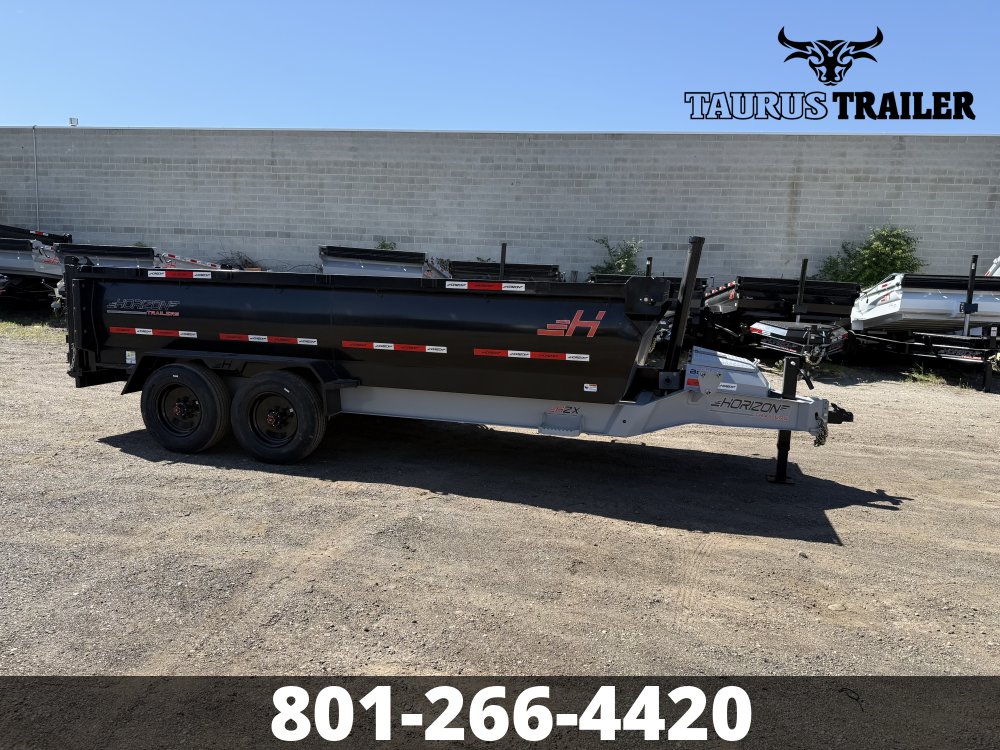 7x16 Horizon Dump Trailer 36" (Telescopic)