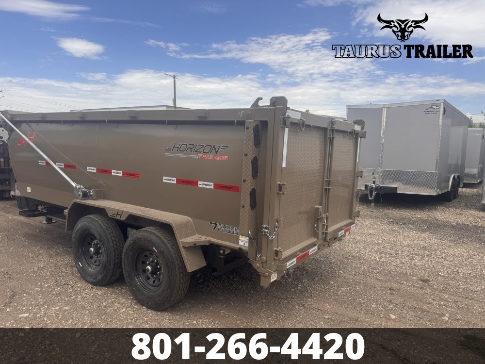 7'x14' Horizon Dump Trailer 48" (Telescopic)