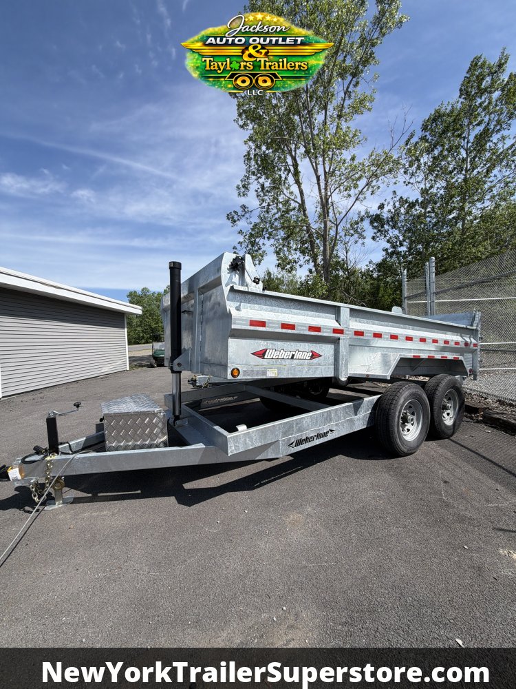 2026 Weberlane 82x14 Galvanized Dump Trailer 15.6K GVW w/Tarp Kit