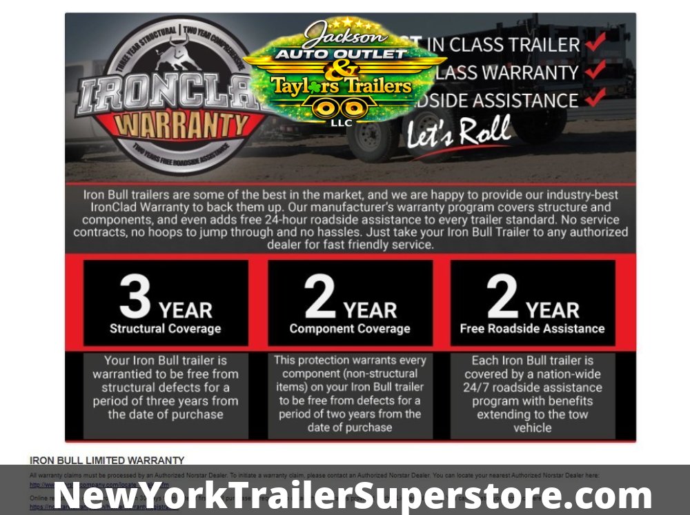 2026 Iron Bull 83" X 20' ETB 14K GVW Equipment Trailer w/ Rampage Ramps
