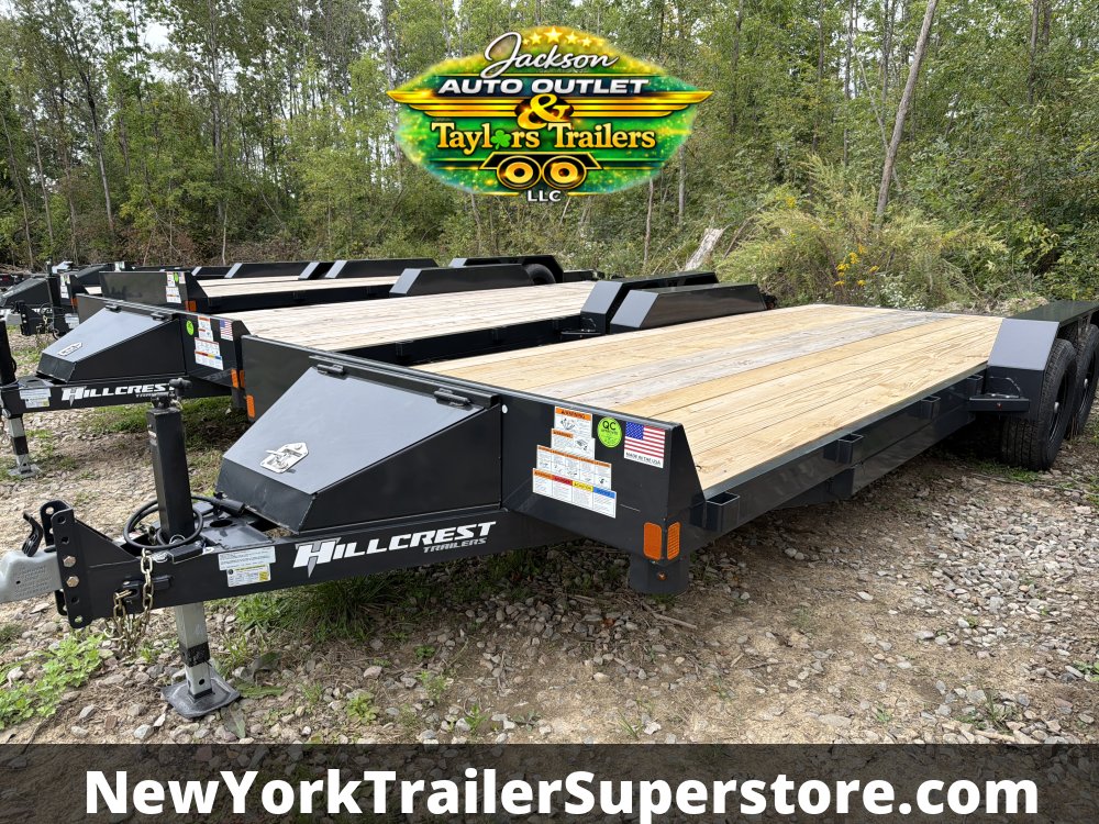 2026 Hillcrest 82x18' Flatbed Car Hauler 9,995 GVWR