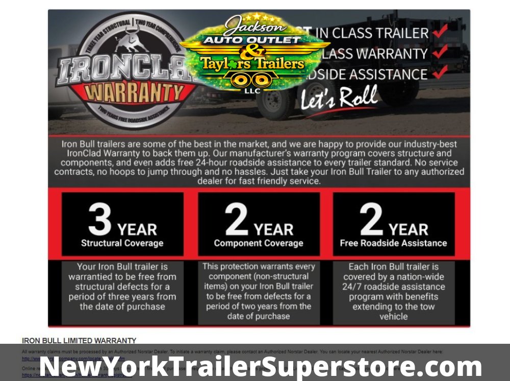 2026 Iron Bull 83x20 EWB I-Beam Equipment Trailer