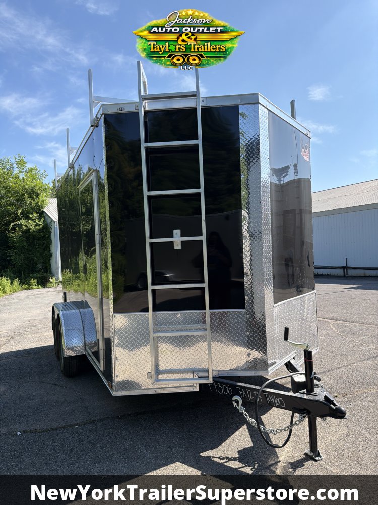 2026 Quality Cargo Trailer 7X12TA w/ 7' Ceiling, Ladder Racks, Walkable Roof