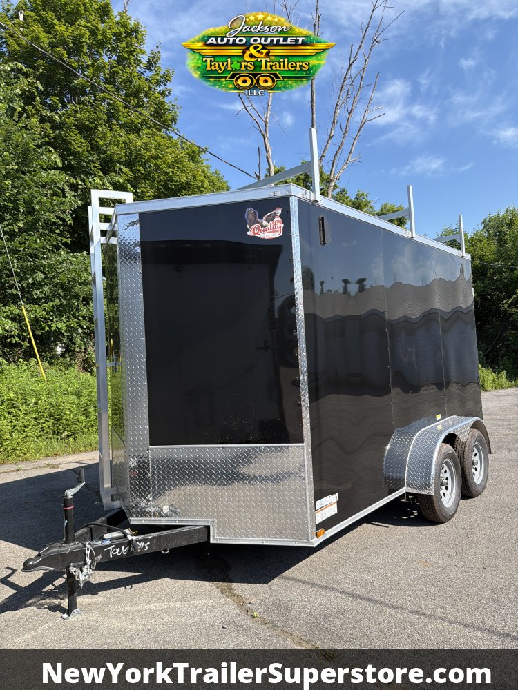 2026 Quality Cargo Trailer 7X12TA w/ 7' Ceiling, Ladder Racks, Walkable Roof