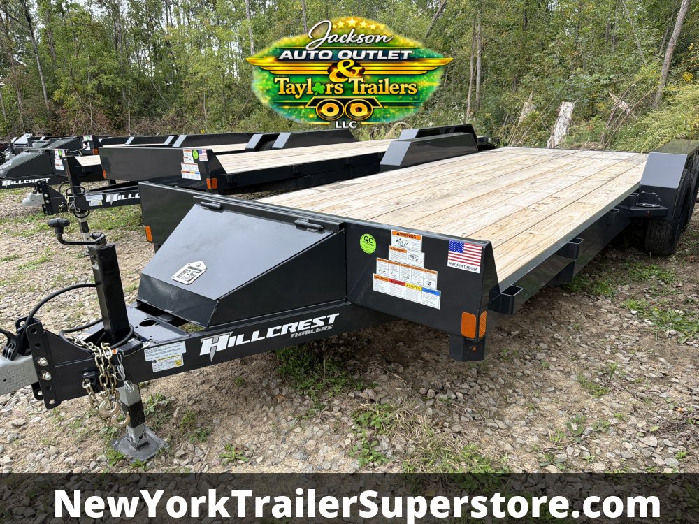 2026 Hillcrest 82x18' Flatbed Car Hauler 9,995 GVWR