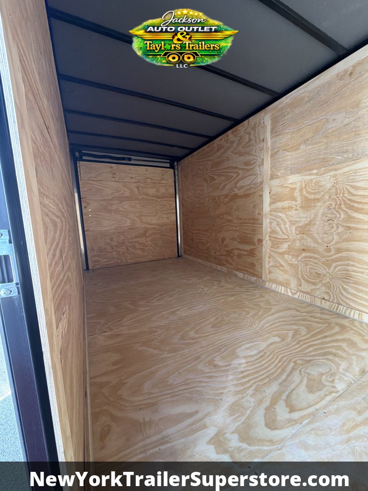 2026 Quality Cargo 7x16 w/ 7' Ceiling, Rear Wing, Black Out Package, PolyCore Sides