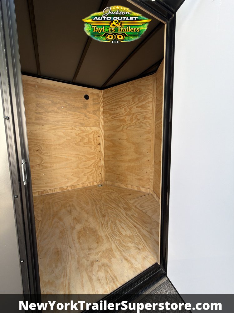 2026 Quality Cargo 7x16 w/ 7' Ceiling, Rear Wing, Black Out Package, PolyCore Sides