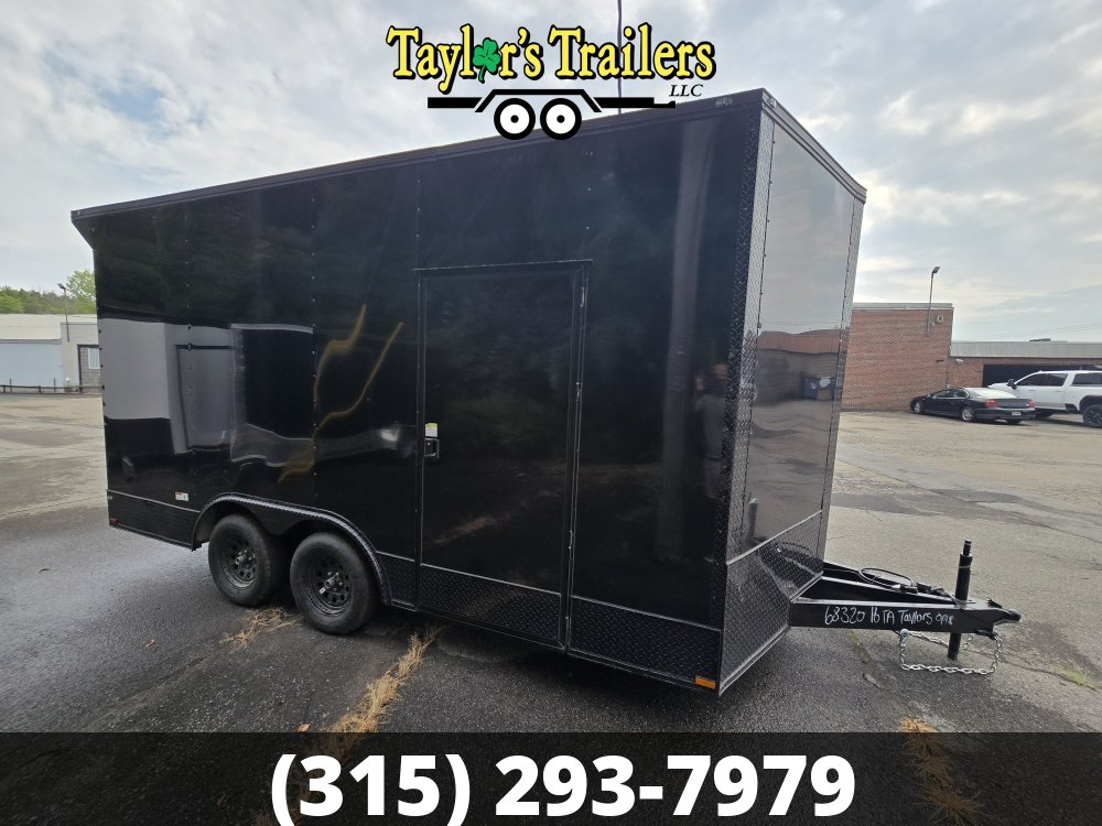 2026 Quality Cargo 102x16 Enclosed Cargo 7,000 GVWR w/8' Ceiling, Blackout Package, Polycore Skins