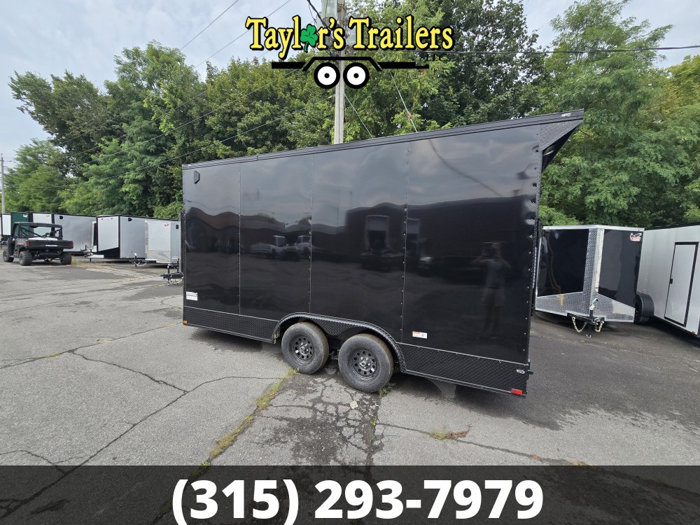 2026 Quality Cargo 102x16 Enclosed Cargo 7k GVWR w/8' Ceiling, Blackout Package, Polycore Skins