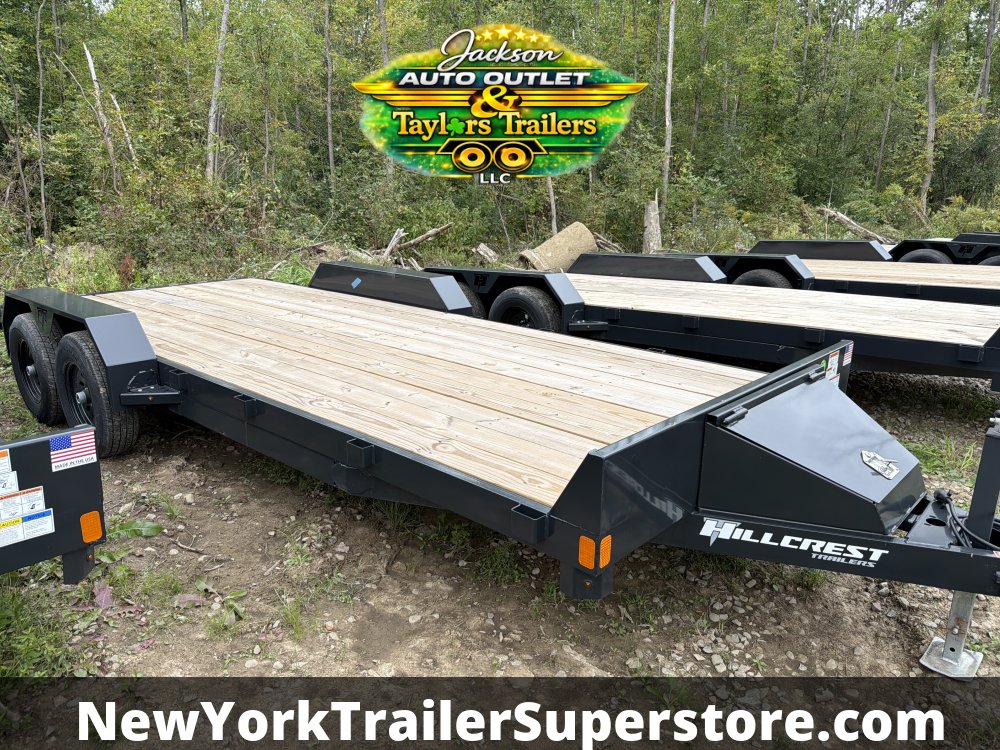 2026 Hillcrest 82x18' Flatbed Car Hauler 9,995 GVWR