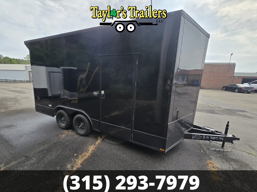 2026 Quality Cargo 102x16 Enclosed Cargo 7,000 GVWR w/8' Ceiling, Blackout Package, Polycore Skins