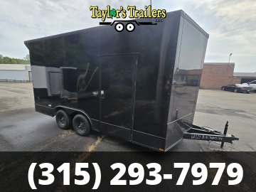 2026 Quality Cargo 102x16 Enclosed Cargo 7,000 GVWR w/8' Ceiling, Blackout Package, Polycore Skins