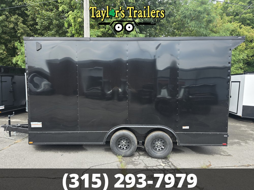 2026 Quality Cargo 102x16 Enclosed Cargo 7,000k GVWR w/8' Ceiling, Blackout Package, Polycore Skins