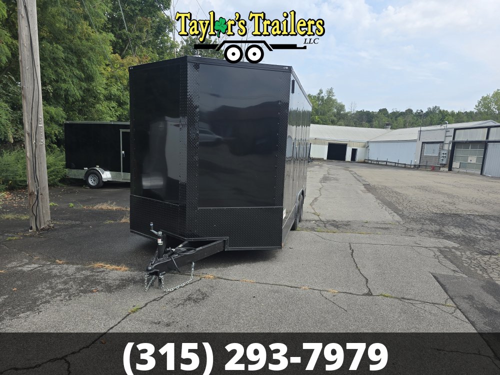 2026 Quality Cargo 102x16 Enclosed Cargo 7,000k GVWR w/8' Ceiling, Blackout Package, Polycore Skins