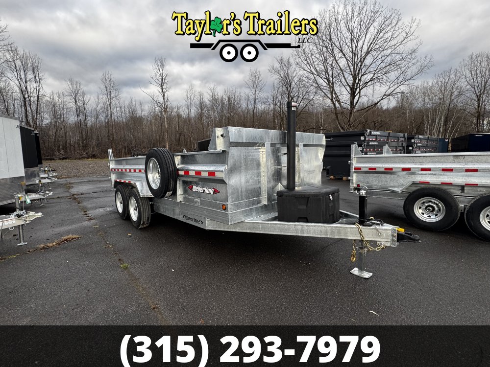 2025 Weberlane 82x16 Galvanized Dump Trailer 15.6K GVW