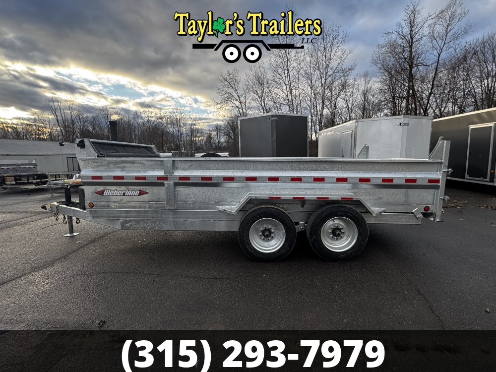 2025 Weberlane 82x16 Galvanized Dump Trailer 15.6K GVW