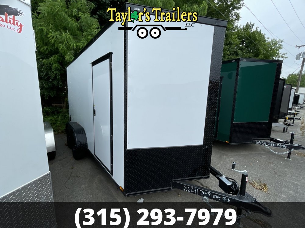 2025 Quality Cargo 7x14TA 7k GVW w/ 7' Ceiling, PolyCore Skins, and Blackout Package