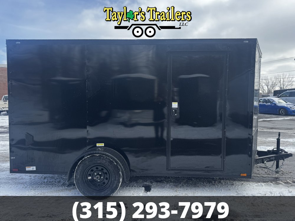 2025 Quality Cargo 7x12 Sa 3,500Lb Gvw With 6'3 Ceiling With Black Out Package