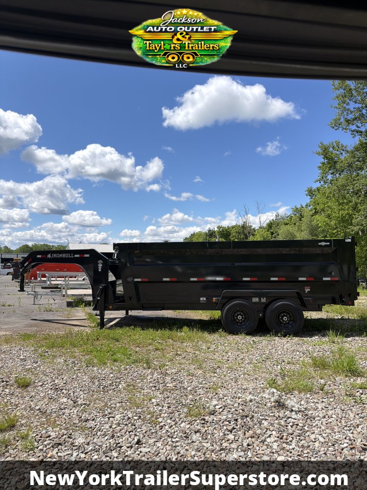2026 Iron Bull 83x16 DTG Gooseneck Dump 15k GVW w/ 48" Sides & Tarp Kit