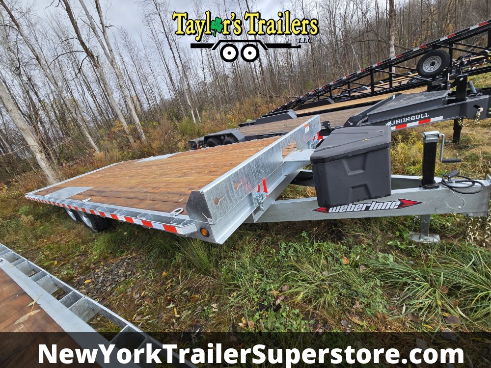2026 Weberlane 8.5'x24' Power Tilt and Load Galvanized Trailer 17k GVW