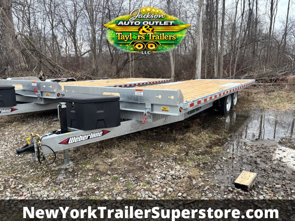 2026 Weberlane 8.5'x24' Power Tilt and Load Galvanized Trailer 17k GVW