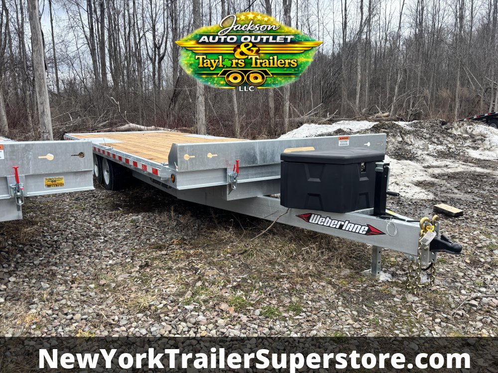 2026 Weberlane 8.5'x24' Power Tilt and Load Galvanized Trailer 17k GVW