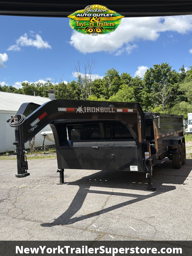 2027 Iron Bull 83x16 DTG Gooseneck Dump 15k GVW w/ 36" Sides & Tarp Kit