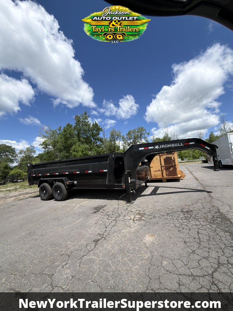 2027 Iron Bull 83x16 DTG Gooseneck Dump 15k GVW w/ 36" Sides & Tarp Kit