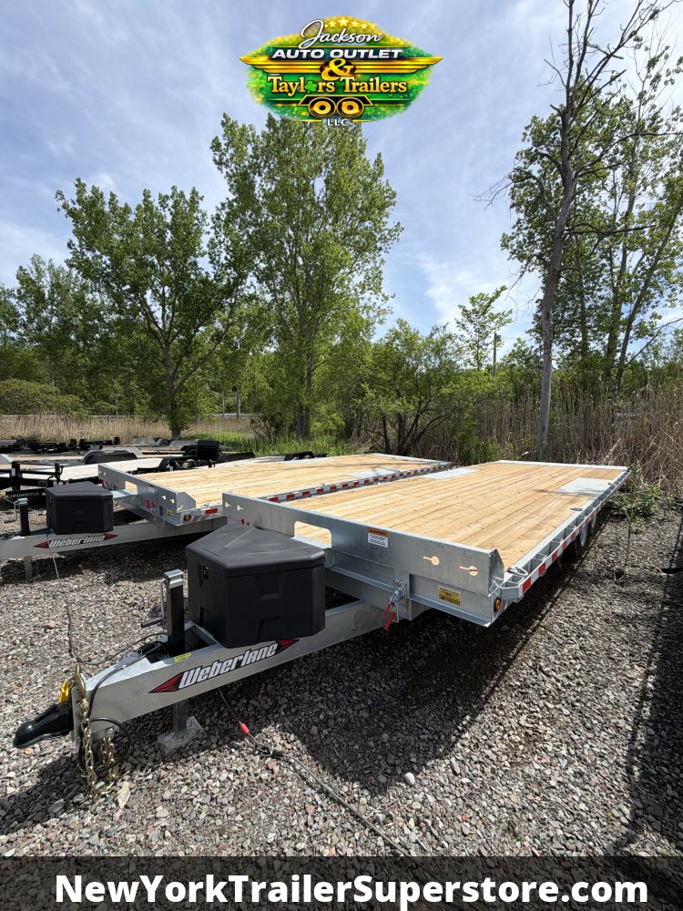 2026 Weberlane 8.5'x24' Power Tilt and Load Galvanized Trailer 17k GVW