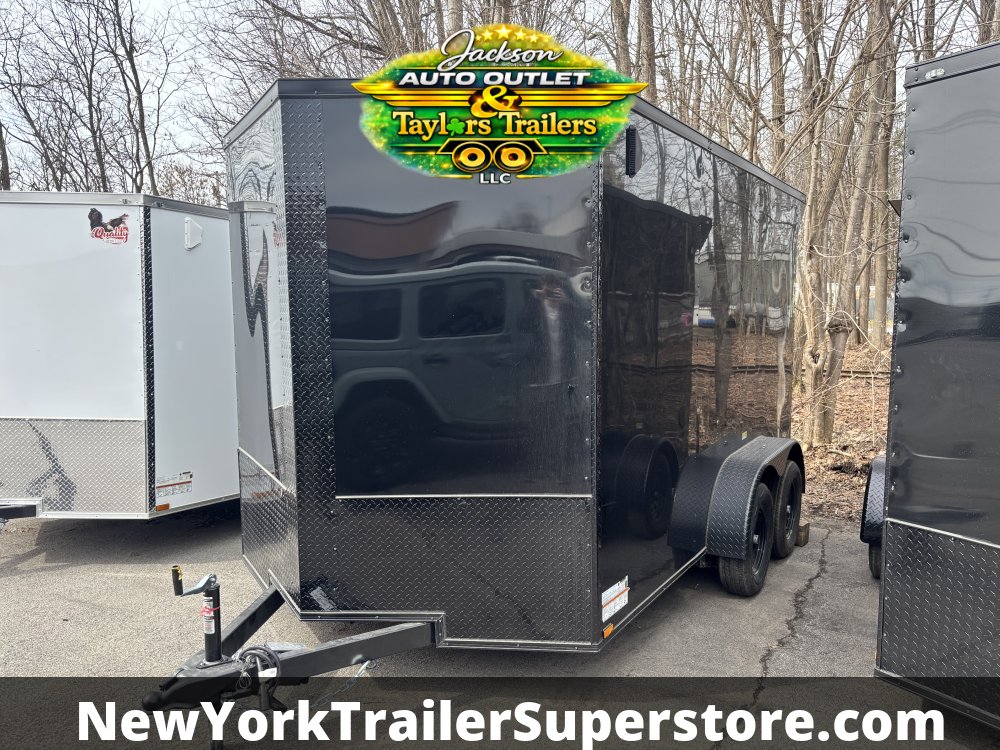 2026 Quality Cargo Trailer 7X12TA w/ 7' Ceiling, Rear Wing with Lights, and Blackout- 7k GVW