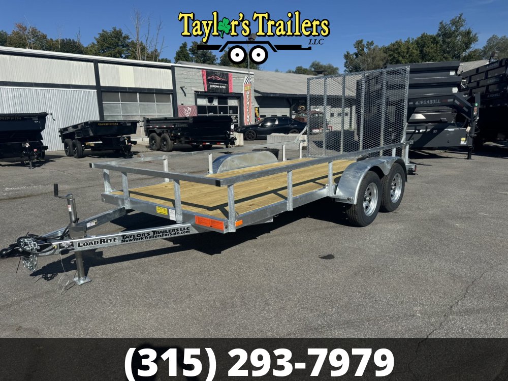 2025 Load Rite 78x14 Utility 7,000 GVWR Galvanized