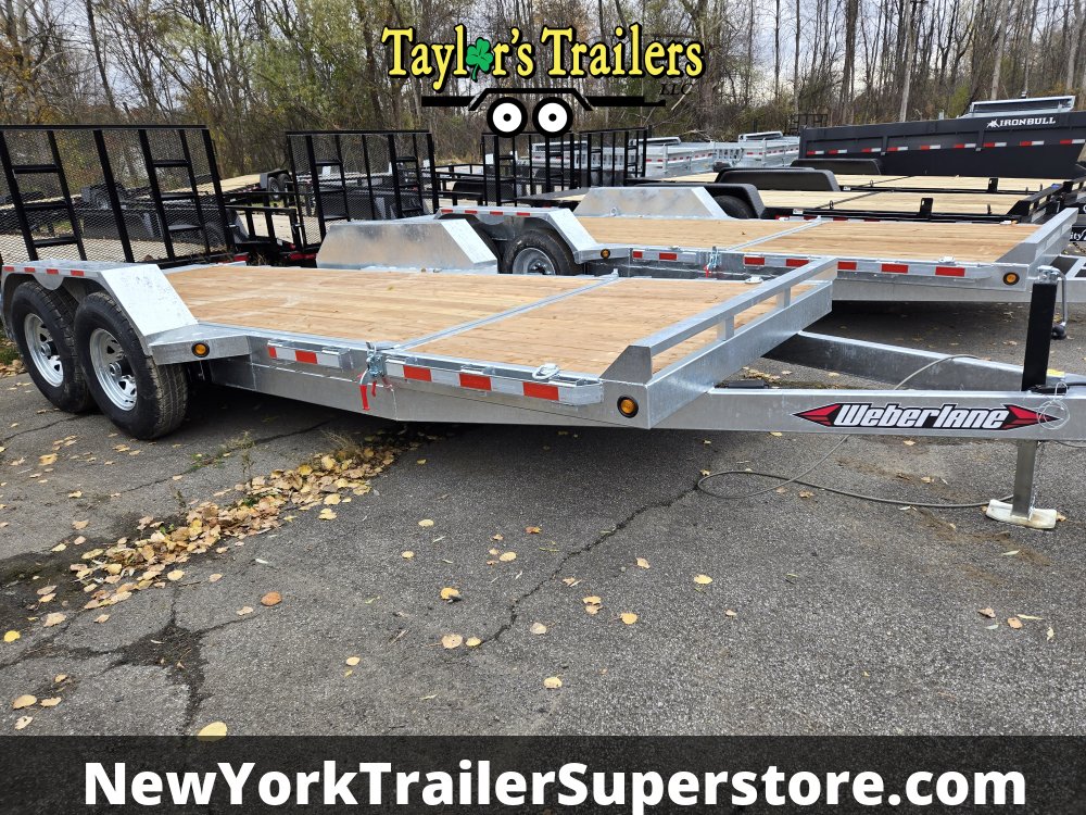 2026 Weberlane 7'x20' Galvanized Gravity Tilt Trailer 15.6k GVW