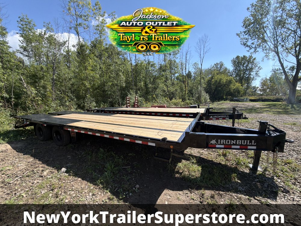 2027 Iron Bull 102 X 25 FLP Equipment Trailer w/ Pintle Eye Coupler 23900 GVWR