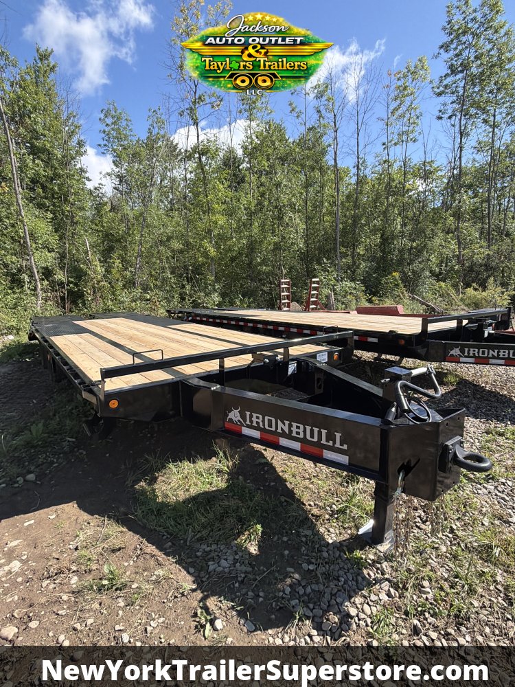 2027 Iron Bull 102 X 25 FLP Equipment Trailer w/ Pintle Eye Coupler 23900 GVWR