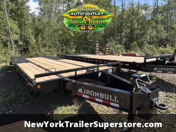 2027 Iron Bull 102 X 25 FLP Equipment Trailer w/ Pintle Eye Coupler 23900 GVWR