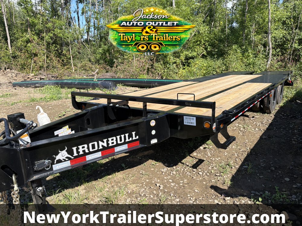 2027 Iron Bull 102 X 25 FLP Equipment Trailer w/ Pintle Eye Coupler 23900 GVWR