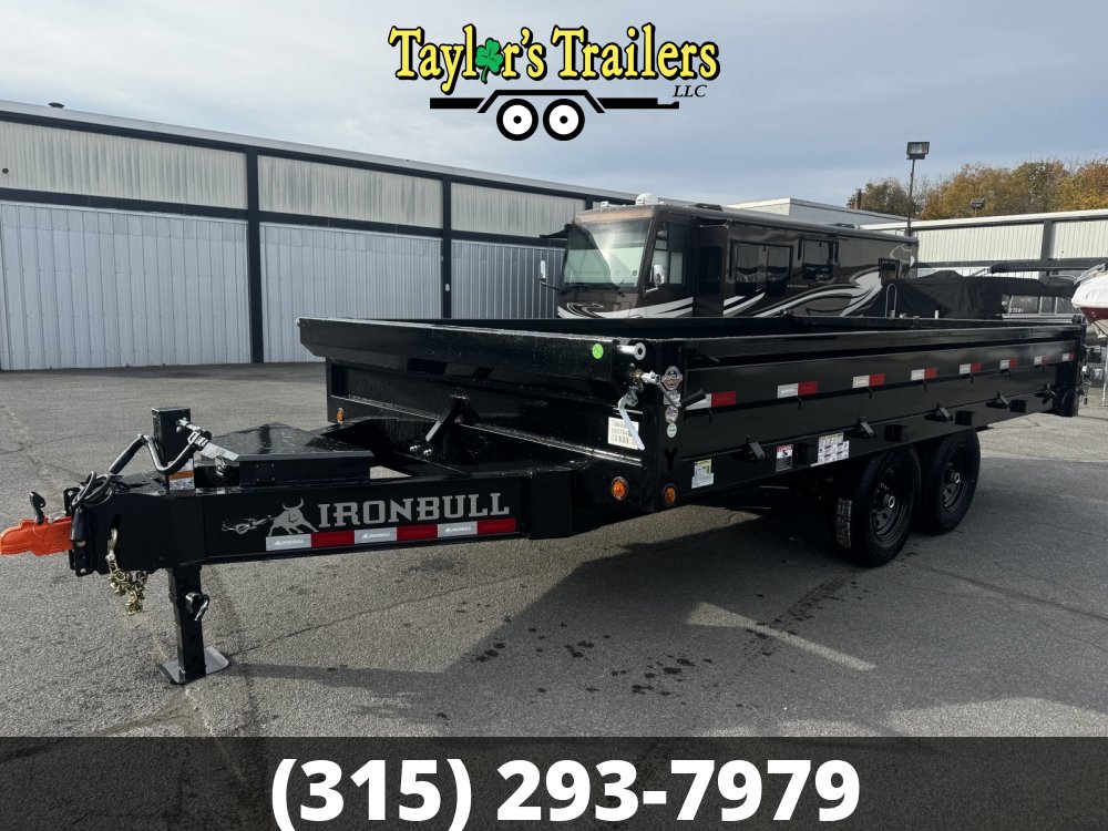 2026 Iron Bull 8x14 TA Deckover Dump 15k GVW